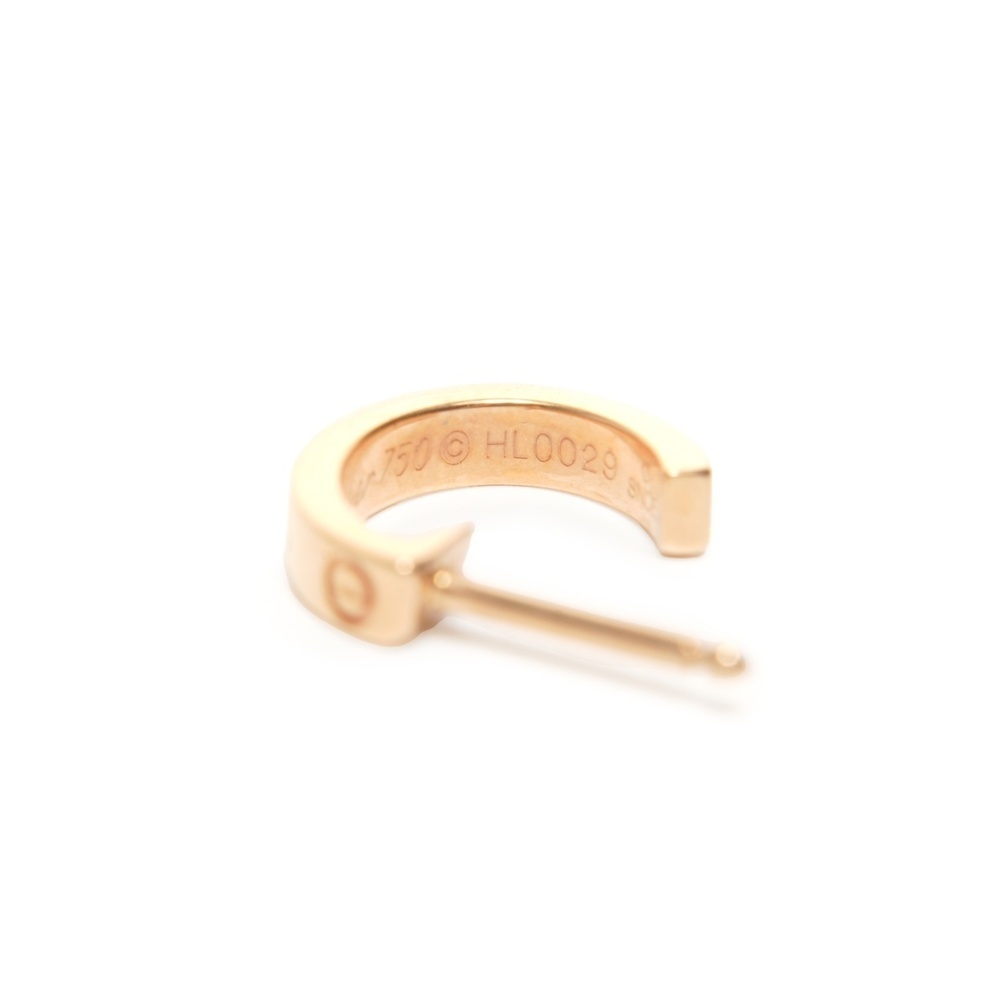 Cartier Love Small Hoop Earrings, 18K 750 Pink Gold - Picture 7 of 9